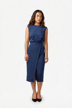 Women's Asymmetric Dress, Midi